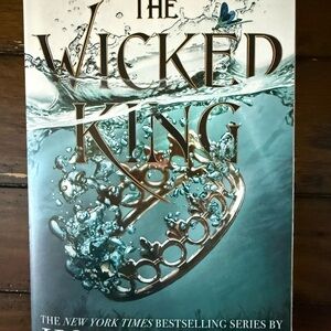 The Wicked King Hardcover Book - Teal Blue Cover